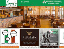 Tablet Screenshot of lucasristorante.co.za